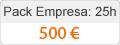 Pack Empresa 25 horas - 830 € / 10%